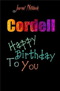 Cordell: Happy Birthday To you Sheet 9x6 Inches 120 Pages with bleed - A Great Happybirthday Gift