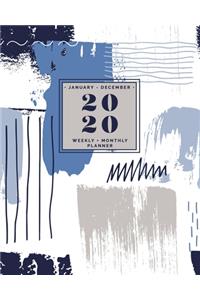 January - December - 2020 Weekly + Monthly Planner
