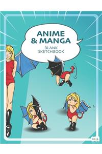 Anime & Manga Blank Sketchbook