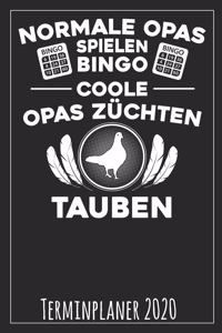 Normale Opas spielen Bingo Coole Opas züchten Tauben Terminplaner 2020