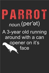 Papagei Notizbuch