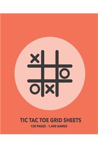 Tic Tac Toe Grid Sheets