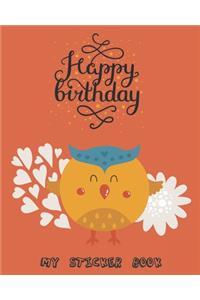 My Sticker Book Happy Birthday