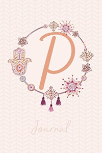 Beautiful Bohemian Style Journal with Initial