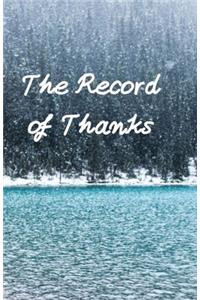 Record of Thanks