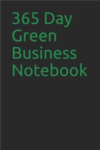 365 Day Green Business Notebook