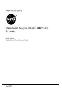 Quasi-Static Analysis of Larc Thunder Actuators