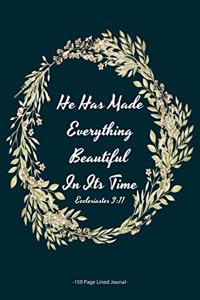 He Has Made Everything Beautiful in Its Time Ecclesiastes 3