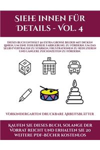 Vorkindergarten Druckbare Arbeitsblätter (Siehe innen für Details - Vol. 4)