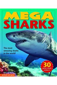Mega Books - Sharks: With Easy-Reading Text and 30 Colorful Stickers