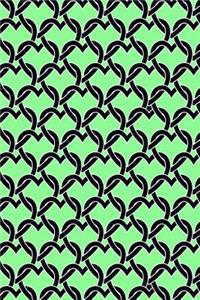 Bullet Journal Notebook Chained Hearts Pattern 15