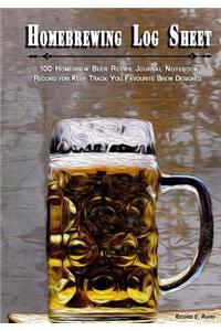 Homebrewing Log Sheet