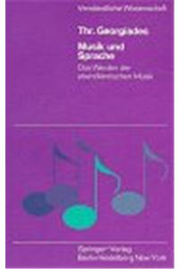 Musik Und Sprache