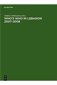 Whos Who in Lebanon 20072008