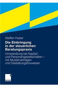 Die Einbringung in Der Steuerlichen Beratungspraxis