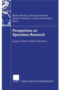 Perspectives on Operations Research