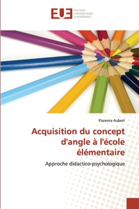 Acquisition du concept d'angle à l'école élémentaire