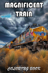 Magnificent Train Coloring Book