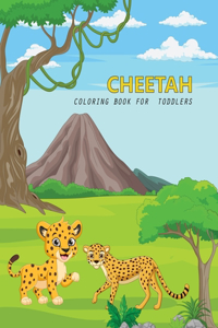 Cheetah Coloring book For Toddlers