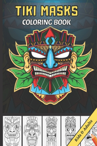 Tiki Masks Coloring book