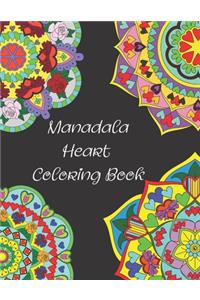 Mandala Hearts Coloring Book