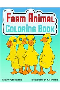 Farm Animal Coloring Book