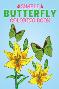 Simple Butterfly Coloring Book