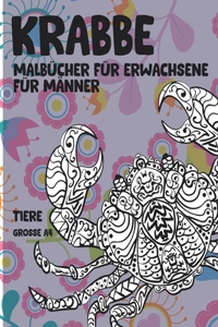 Malbücher für Erwachsene für Männer - Grosse A4 - Tiere - Krabbe