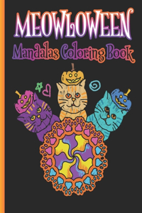 Meowloween Mandalas Coloring Book
