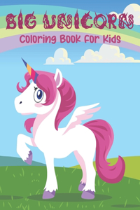 Big Unicorn Coloring Book For Kids