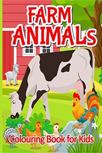 Farm Animals Colouring Book for Kids