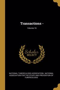 Transactions -; Volume 16
