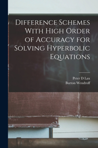 Difference Schemes With High Order of Accuracy for Solving Hyperbolic Equations