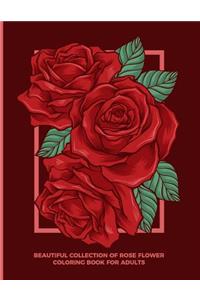 Beautiful Collection of Rose Flower Coloring Book For Adults