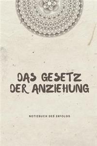 Das Gesetz Der Anziehung Notizbuch Des Erfolgs