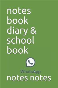 notes book diary & school book