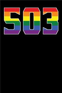 503: 6x9 Blank Notebook for Proud Members of the Portland or Lgbt Community