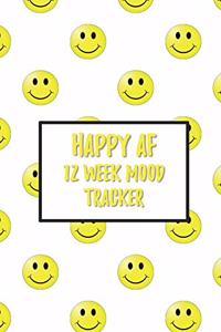 Happy AF 12 Week Mood Tracker
