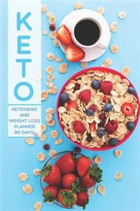 KETO Ketogenic and Weight loss Planner 90 Days