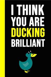 I Think You Are Ducking Brilliant