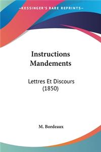 Instructions Mandements