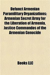 Defunct Armenian Paramilitary Organizations