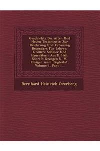 Geschichte Des Alten Und Neuen Testaments