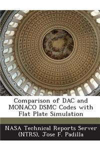 Comparison of Dac and Monaco Dsmc Codes with Flat Plate Simulation