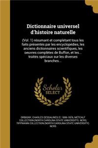 Dictionnaire Universel D'Histoire Naturelle