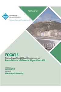 FOGA 15 Foundations on Genetic Algorithms XIII
