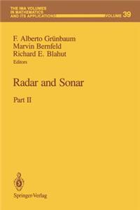 Radar and Sonar