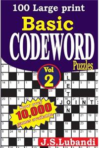 100 Large Print Basic Codeword Puzzles 2