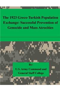 The 1923 Greco-Turkish Population Exchange