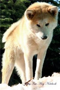Akita Inu May Notebook Akita Inu Record, Log, Diary, Special Memories, to Do List, Academic Notepad, Scrapbook & More